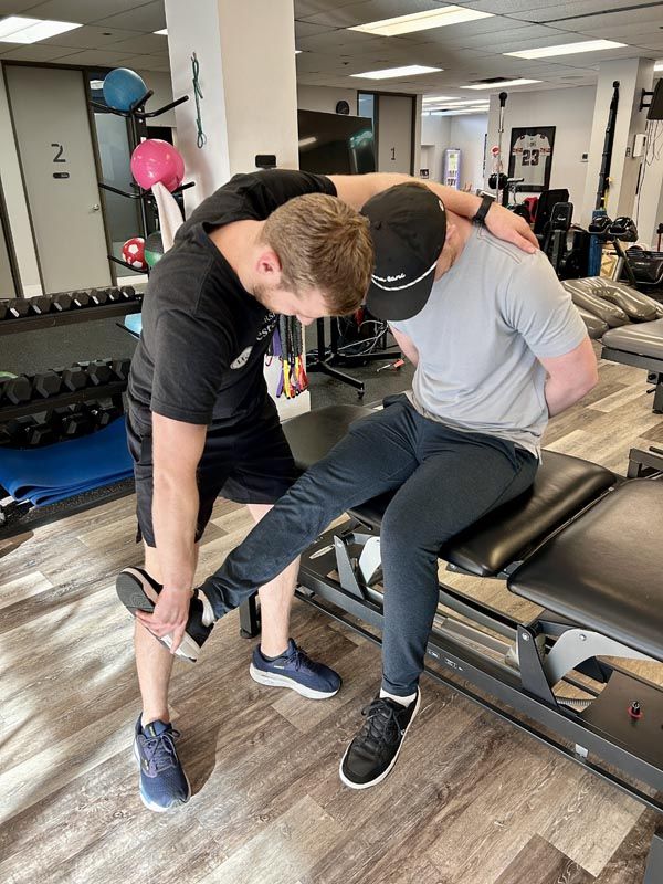 Testing to see if your pain is related to stuck, sensitive and pinched nerves.